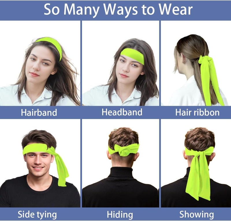 SRLLBBY Sport Tie Headbands Tennis Head Tie for Men Women Sports Fans Ninja Soccer Basketball Teams Head Ties Halloween - Image 5